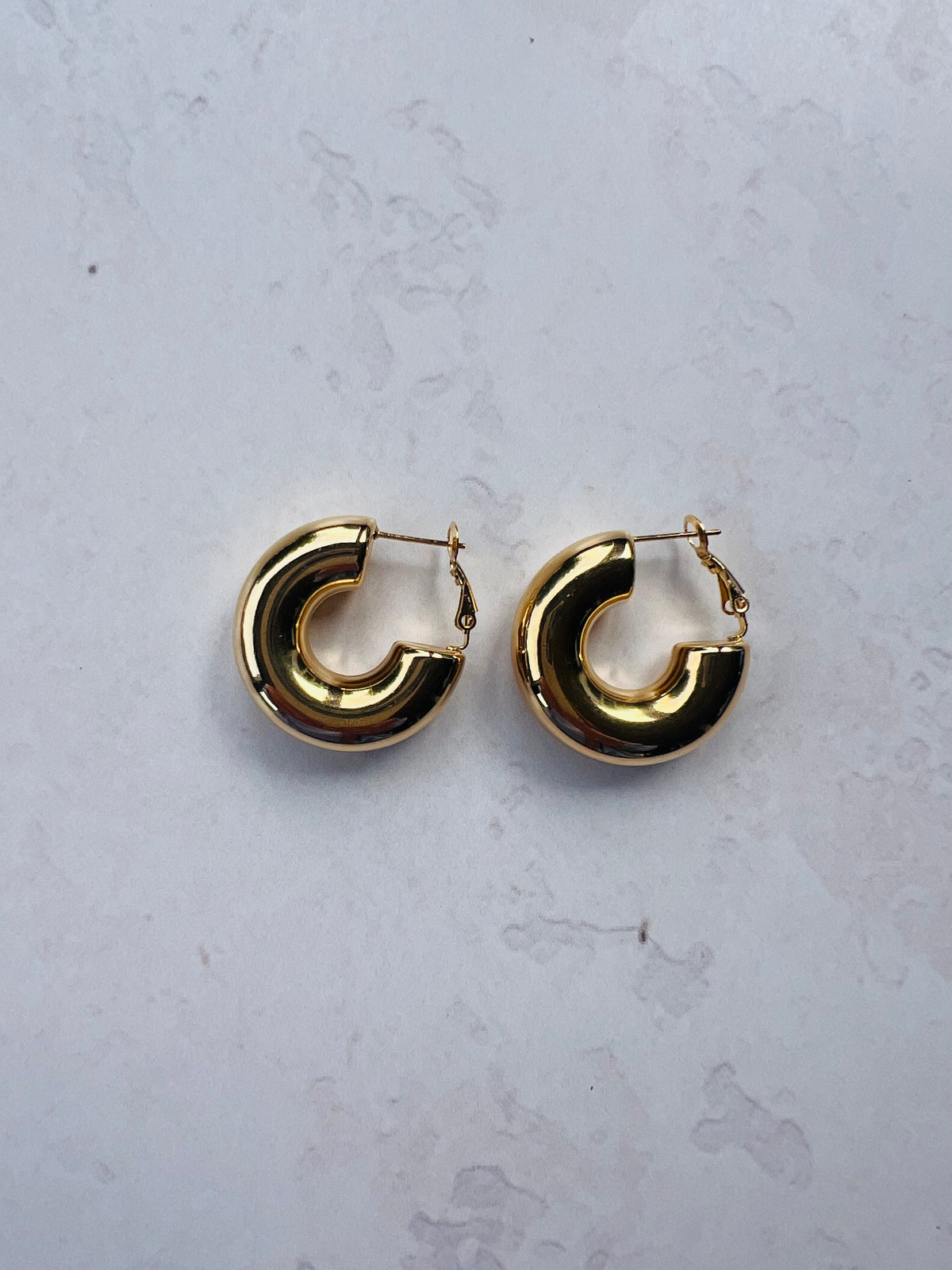 Golden Thick Earrings