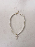 Cross Pearl Bracelet
