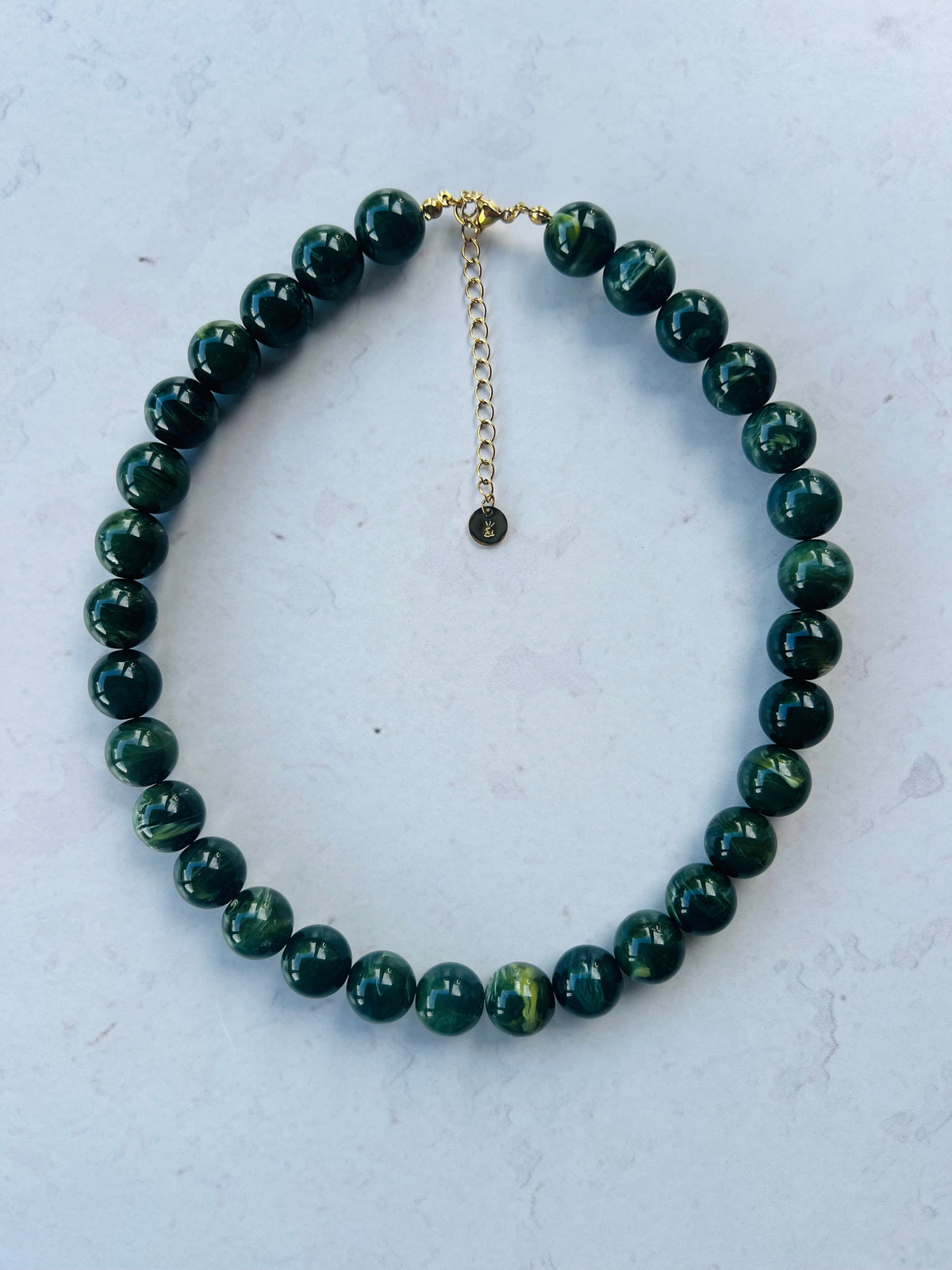 Liet en Joliet Necklace Olive green