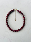 The Bordeaux Blossom Necklace