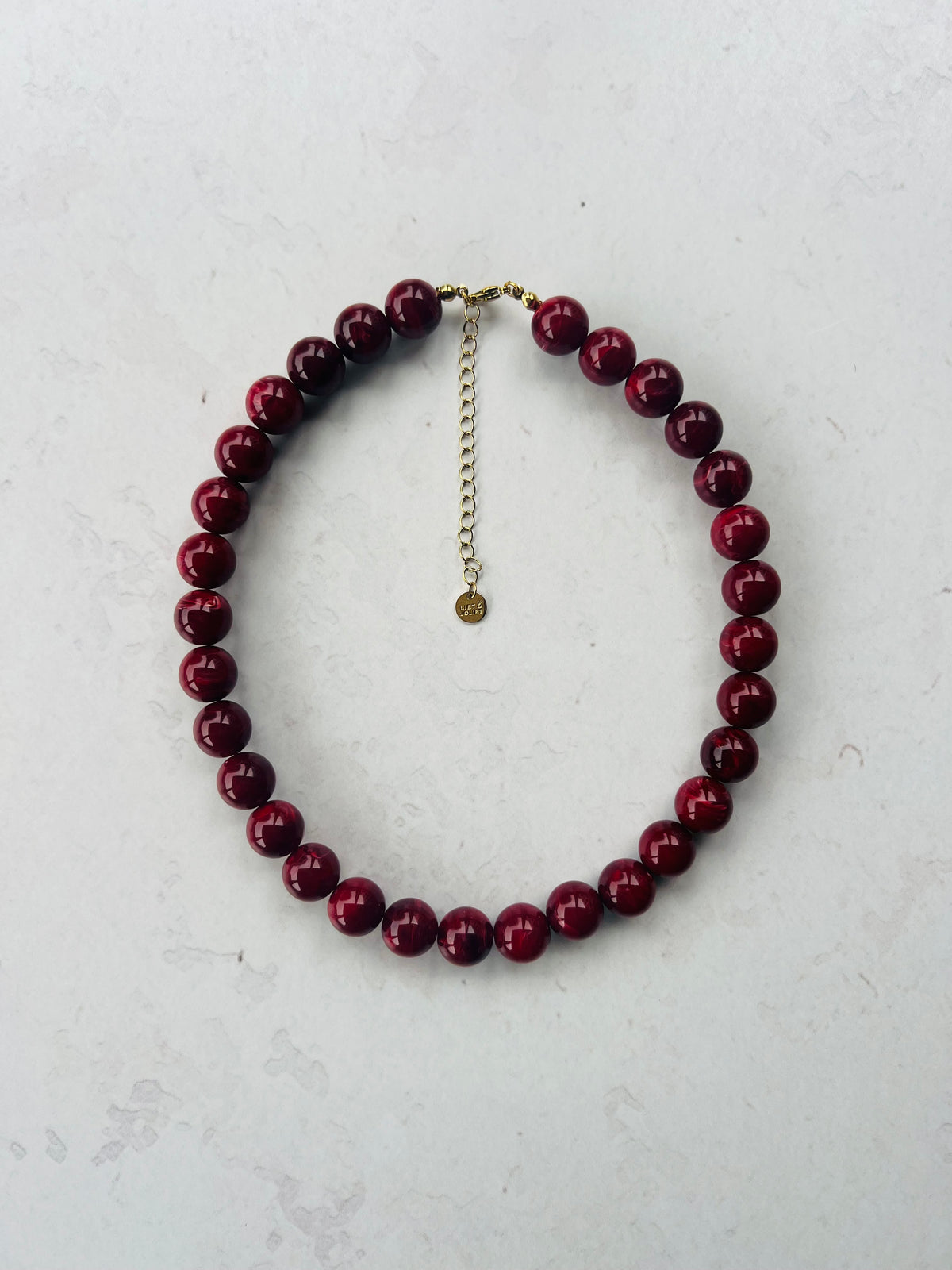 The Bordeaux Blossom Necklace