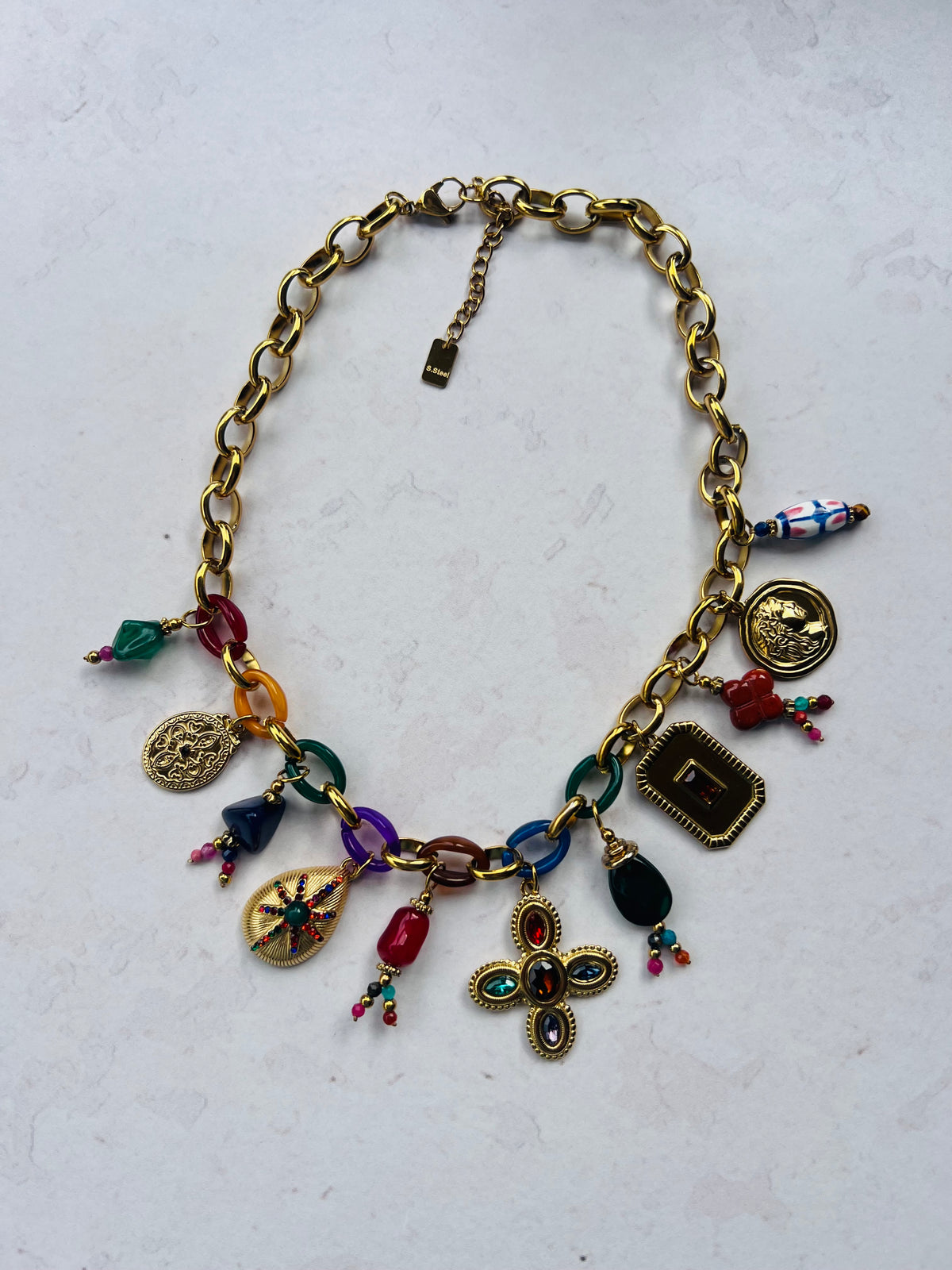 Flower Charm Necklace