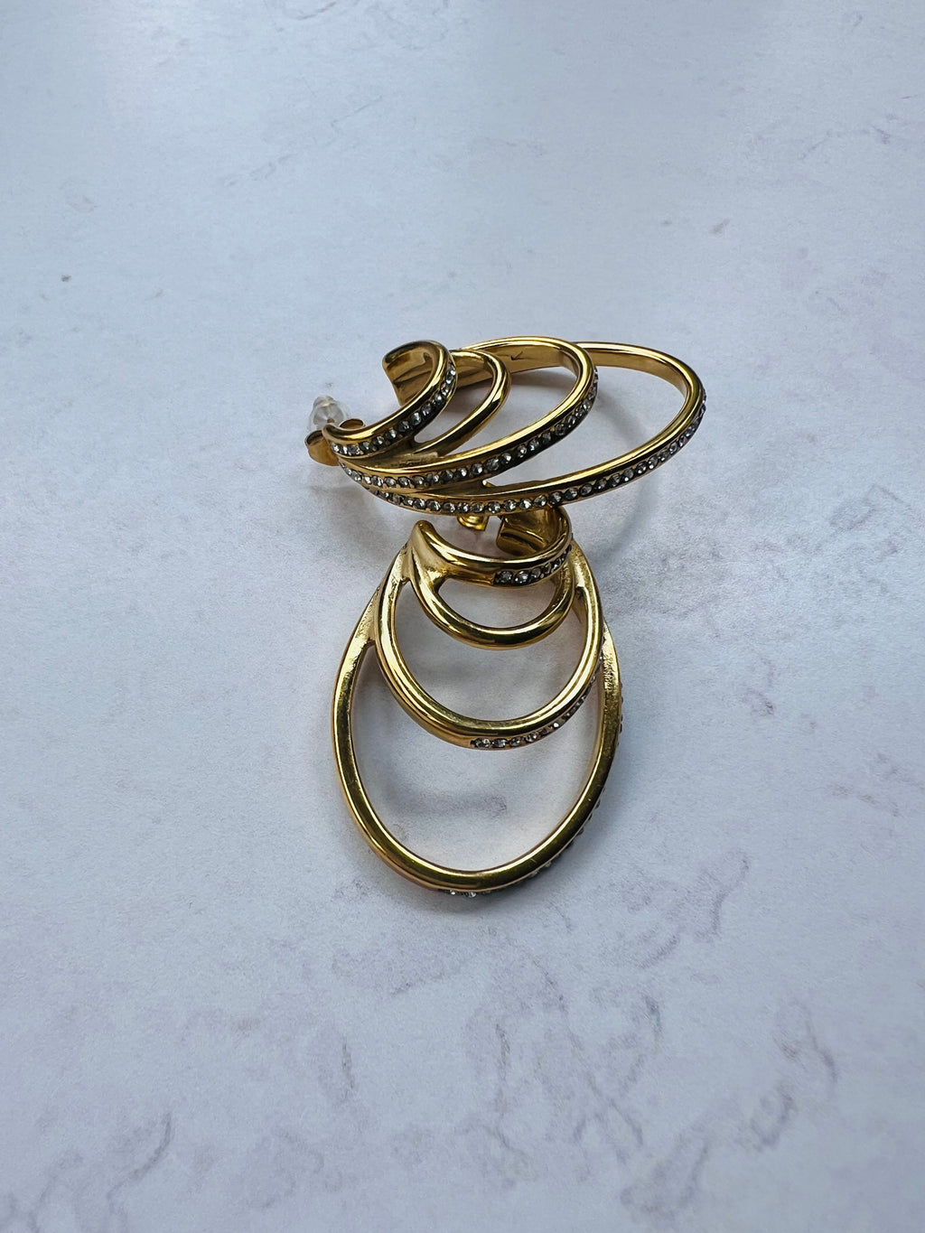 Triple Shimmer Earrings