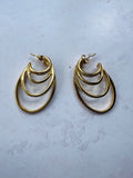 Triple Shimmer Earrings
